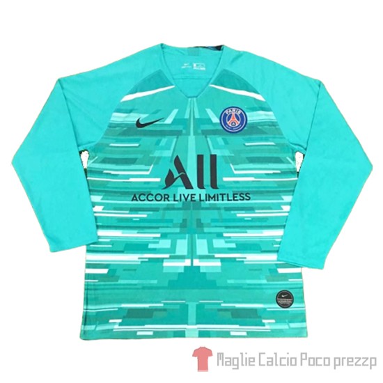 Maglia Paris Saint-Germain Portiere Manica Lunga 2019/2020 Blu - Clicca l'immagine per chiudere
